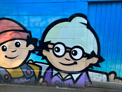 Mainzelmännchen Graffiti