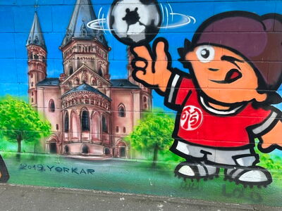 Mainzelmännchen Graffiti