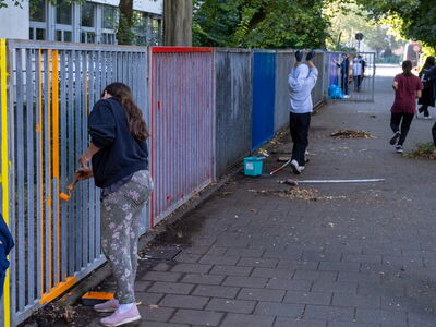 Zaun und Bienenweide