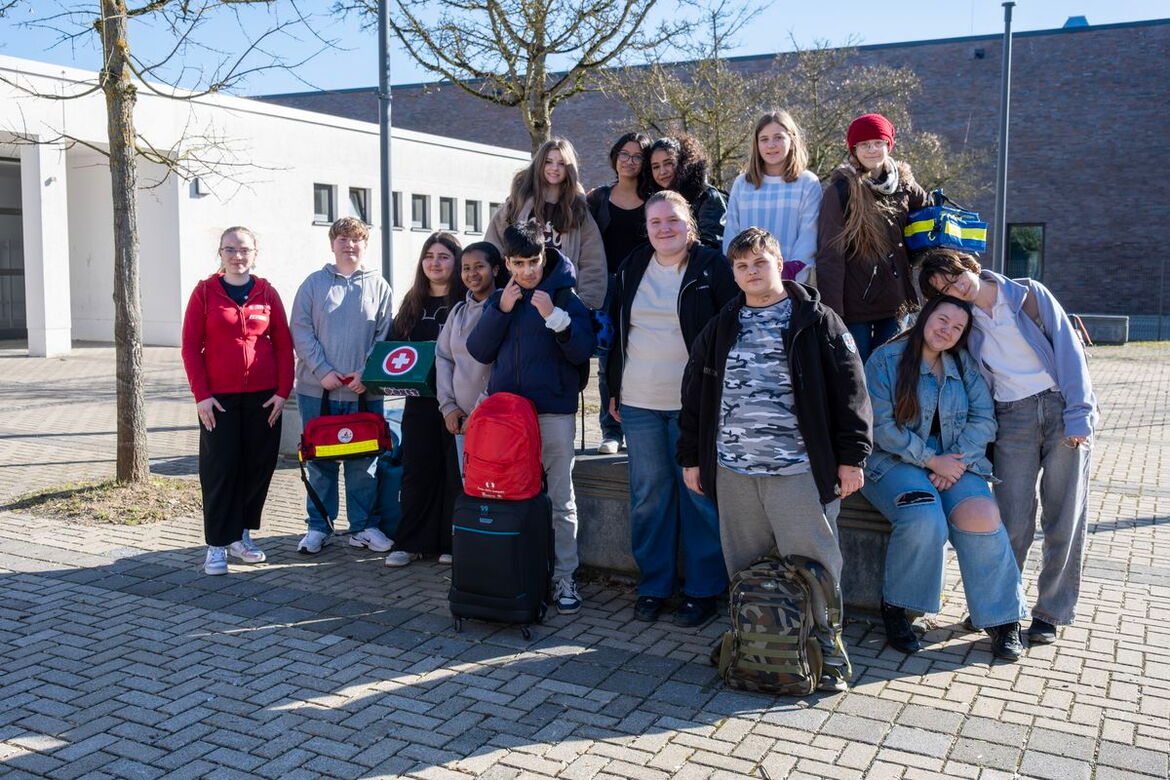 Gruppenfoto der neuen Schulsanitäter