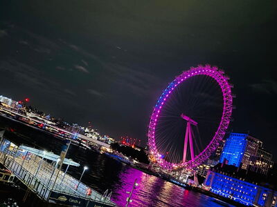 London Eye bei Nacht
